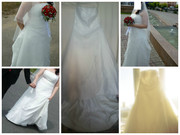 Свадебное платье со шлейфом,  48 размер,  50 000 тг.