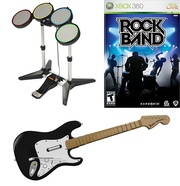 продаю игру RockBand с гитарой и ударной установкой.