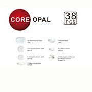 Столовый сервиз Core Opal Soft Square White 38 предм. на 6 персон