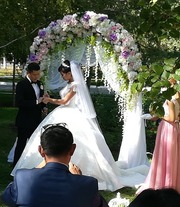 Сказочное свадебное платье 250 000 тенге 